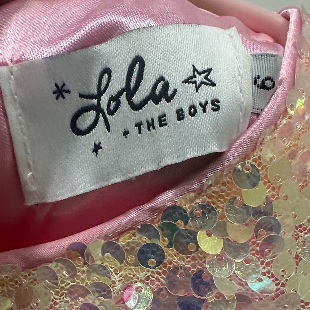 Lola + The Boys Glittering Multicolor Sequin Dress - Picture 2 of 4